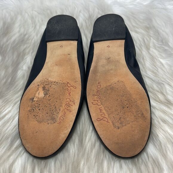 Sam Edelman Fritz Black Leather Ballet Flats Sz 6 - Picture 7 of 7
